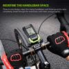 3 in 1 Motorcycle Navigation Bracket Aluminum Alloy Motorcycle Mobile Phone Holder Corrosion Resistant Waterproof 360