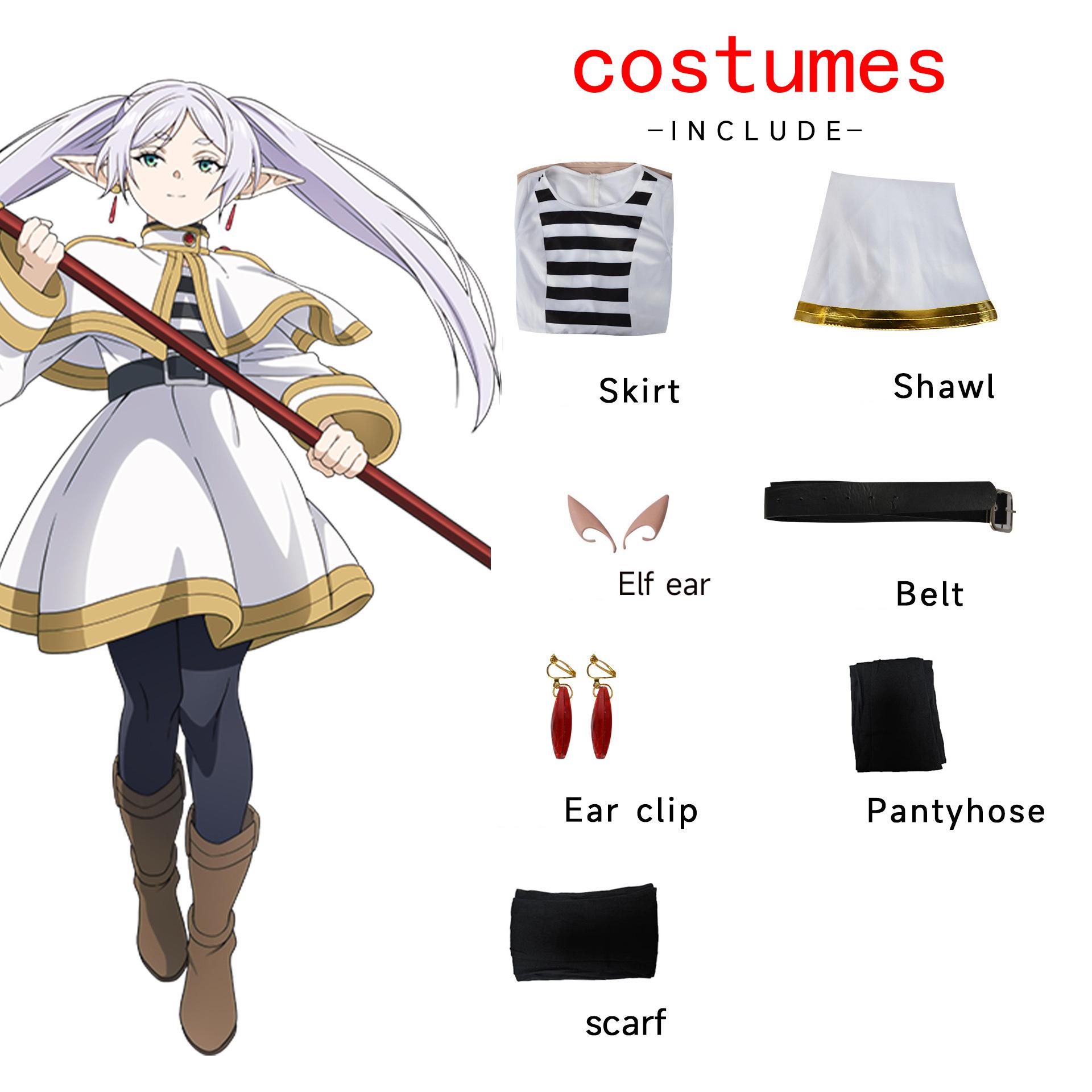 

Ysir Frieren At The Funeral Косплей Костюм Frieren Magic Косплей Костюм XXXL белый