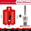 Compact Electric Hammer Water Drill Bit Set for Sharp Hole Opening in Range Hood, Wire Box, and Wall.