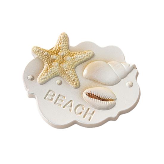 

3D Starfish Shell Refrigerator Magnet Resin Ocean Beach Fridge Magnet Coastal Home Kitchen Office Whiteboard Locker Magnetic F