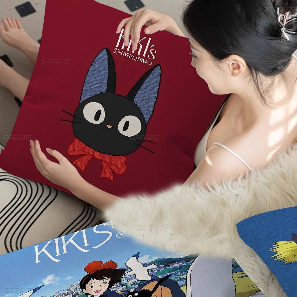 Anime KKikis DDelivery service Pillow Anime Pillow Sofa Bed Head Pillow Cover Cushion Cover x cm Fashion