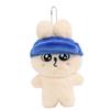 Bear Wolf Plush Rabbit Keyring With Hat Design For Kids And Gift Collectors