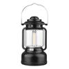 black camping lantern