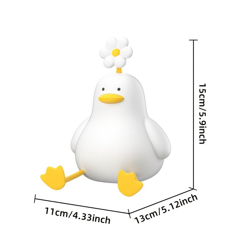 Duck LED Night Light, Art Sculpture Figurine Table Lamp, Indoor Decor Statue Ornament Light, Warm Ambient Lamp, USB Rechargeable Decorative Lamp