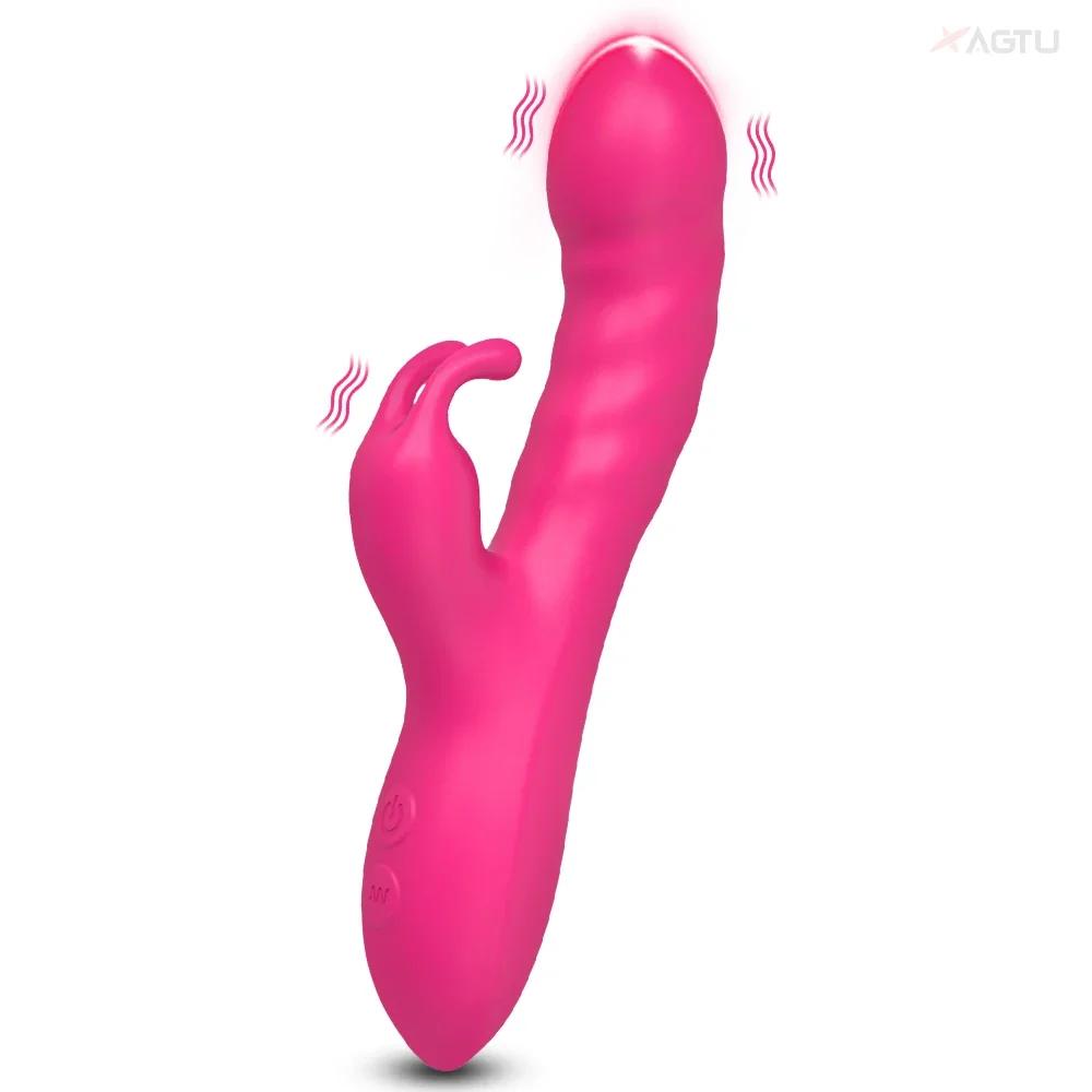 Rabbit Vibrator Women Panties Vibrator G-Spot Vagina Clitoris Dual Vibration Stimulator Female Masturbator Sex Toy for Women 18+