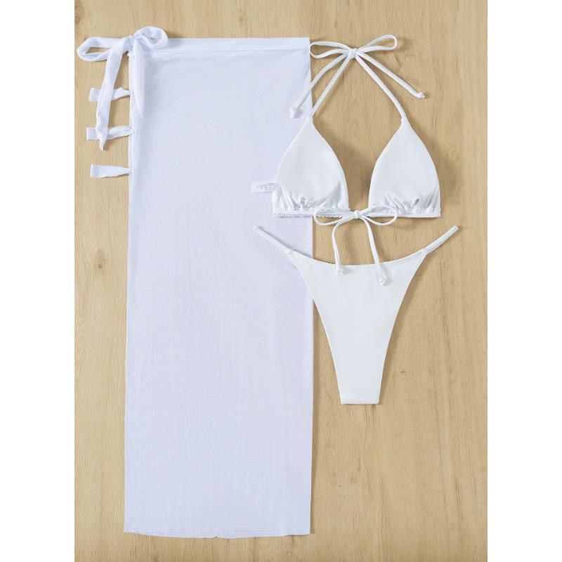 

TS JYL-BK032 Multi Color Three-Piece Bikini, Soft Comfortable Swimwear For Beach And Spa XS