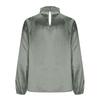 2025 New Satin Silk V-neck Long Sleeve Women's Loose Top