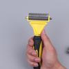 Double-Sided Knot & Shedding Comb for Pets - 23+12 Floating Hair Rake for Cats & Dogs