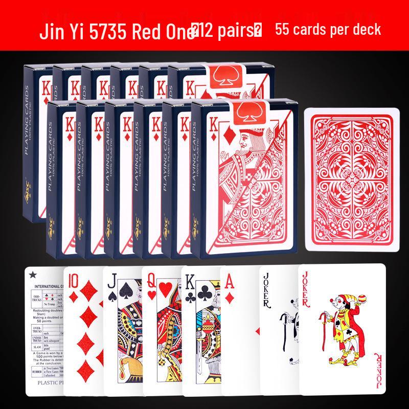 Premium Frosted Golden PVC Poker Cards: Waterproof, Durable, Washable, Fold-Resistant, Perfect for Guandan and Doudizhu.