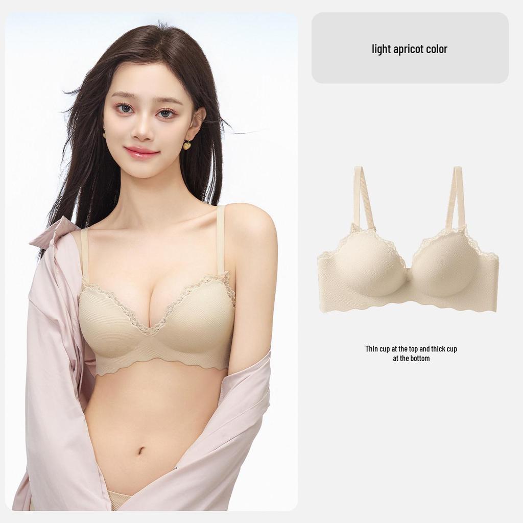 Women's Zodiac Year of the Horse 2026 Red Push-Up Wire-Free Bra with Wrap-Around Thin Straps