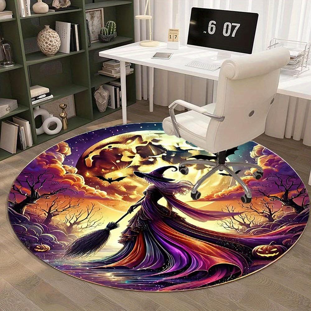 Witch Round Rug Suitable For Office Reception Office Chair Protection Carpet And Also Suitable For Gifts To Relatives And Friends