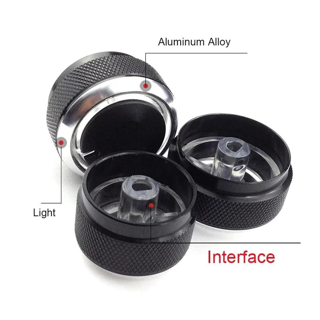 3pcs/Set Compatible for Hyundai Elantra 2004 To 2016 AC Knob Car Air Conditioning Heat Control Switch AC Knob