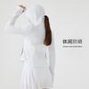 New hooded face covering sunscreen clothing women's two-way zipper breathable outdoor UV protection skin clothing