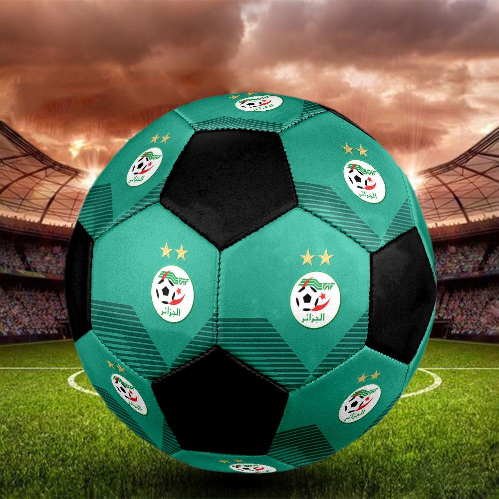 1pc Algeria National Football Team Soccer Ball Size 5 Indoor Soccer Ball Fashion Colorful Backyard Game - Great For Sports Fans Gift HE13