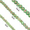 35-60pcs/lot Round Flat Flower Lampwork Beads Colorful Millefiori Glass Beads Loose Spacer Beads For Jewelry Making Accessories