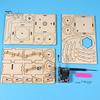 1 Sada DIY Retro Gramofon Model Kit Ručně vyráběné Dřevěné Puzzle Ručně poháněný Fonograf Stavebnice Řemesla Gramofon STEM Projekt Dětská Vzdělávací Hračka