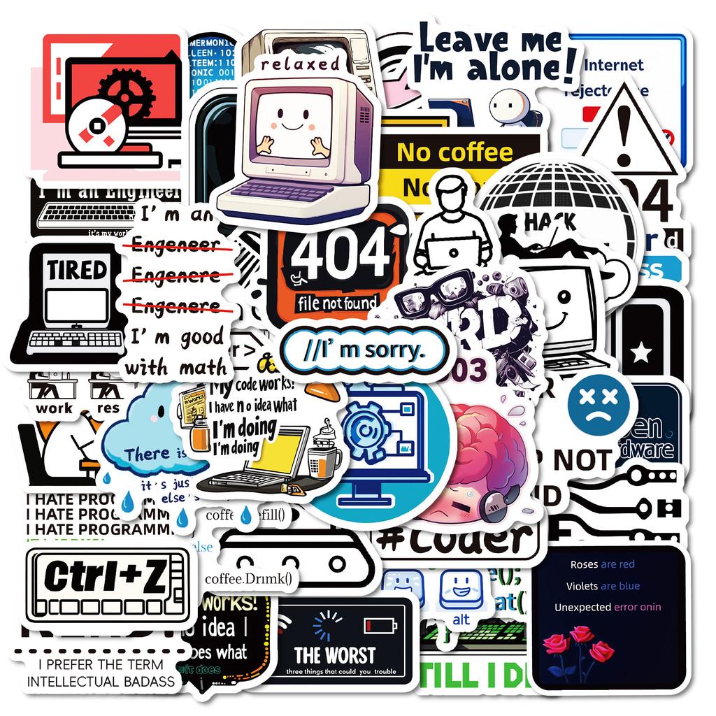 50 Waterproof Decorative Stickers Stickers Decorative Mobile Phone Case Skateboard Notebook