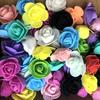 50 Stück/Beutel PE Schaumstoff Künstliche Blume Rosenkopf Kunstblumen Hochzeitsdekoration für Scrapbooking Geschenkbox DIY Kranz Mehrfachverwendung