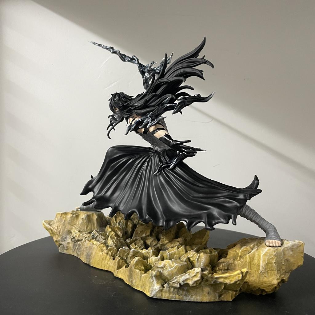 24cm Bleach Anime Ichigo Kurosaki Moonless Combat Figure Statue Model Collectible Desktop Decoration Gift for Boys