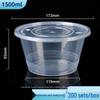 Thickened Disposable Round Food Container with Lid