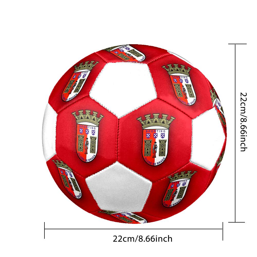 1 Stück SC Braga Größe 5 Fußball PrahaHallenfußball Ball Bunt Alle Altersgruppen Maschinengenäht PVC Wettkampfbereit Langlebig Hoher Rückprall