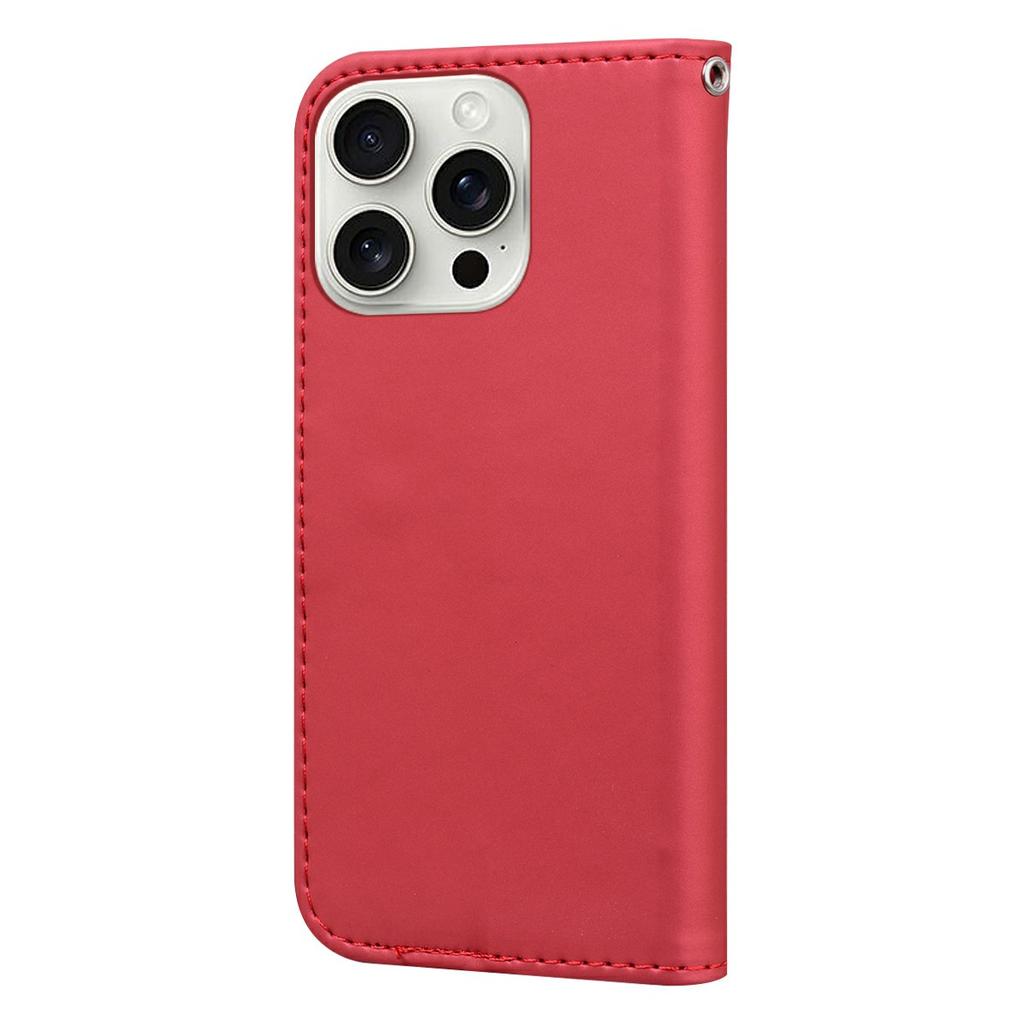 For iPhone 16 Pro Case Cartoon Pattern Wallet Leather Phone Cover