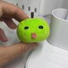 Abstract Green Apple Plush Doll Keychain Backpack Pendant Creative Funny Fruit Keyring Accessories Friends New Year Gift