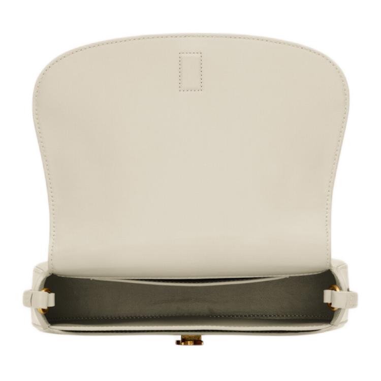 Saint Laurent Ysl Voltaire Metal Logo Mini Handbag Women Handbags White 779642-0SX0W-9207