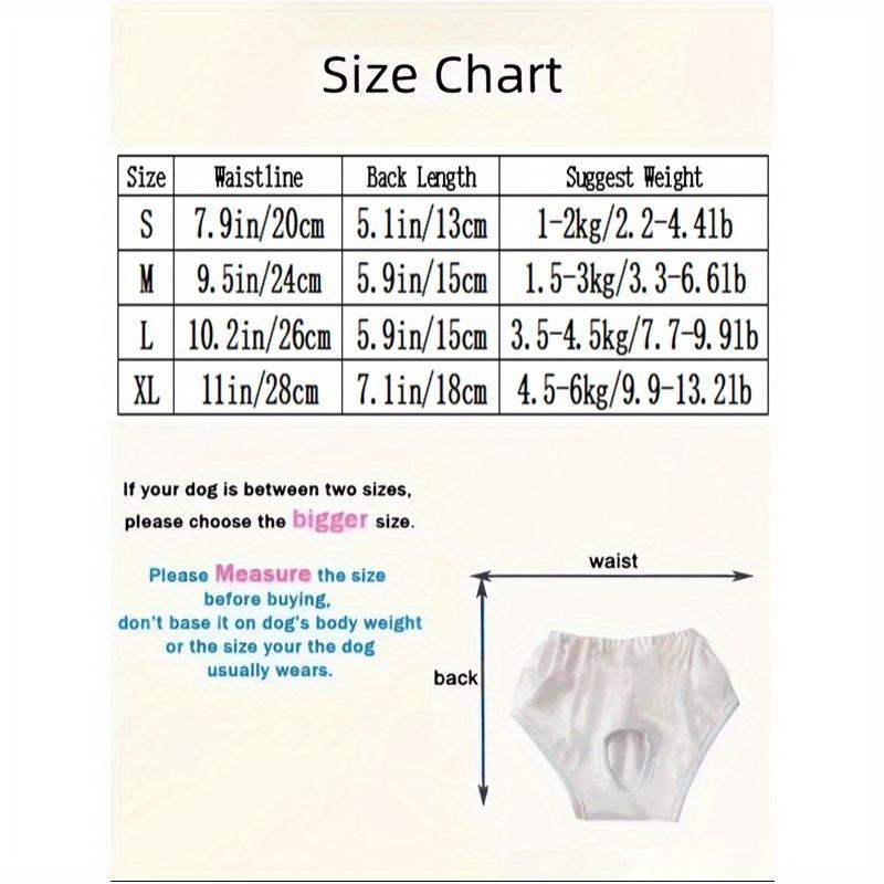 1 Stück Süße Haustier Anti-Belästigungs-Hose, Hygienehose für Hündinnen, Modische Neue Haustier-Shorts