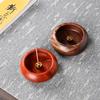 Wooden Mini Incense Holder Bowl Type Rosewood Incense Burner Stick Holder 4 Holes Smell Aromatic Bowl Shape Censer