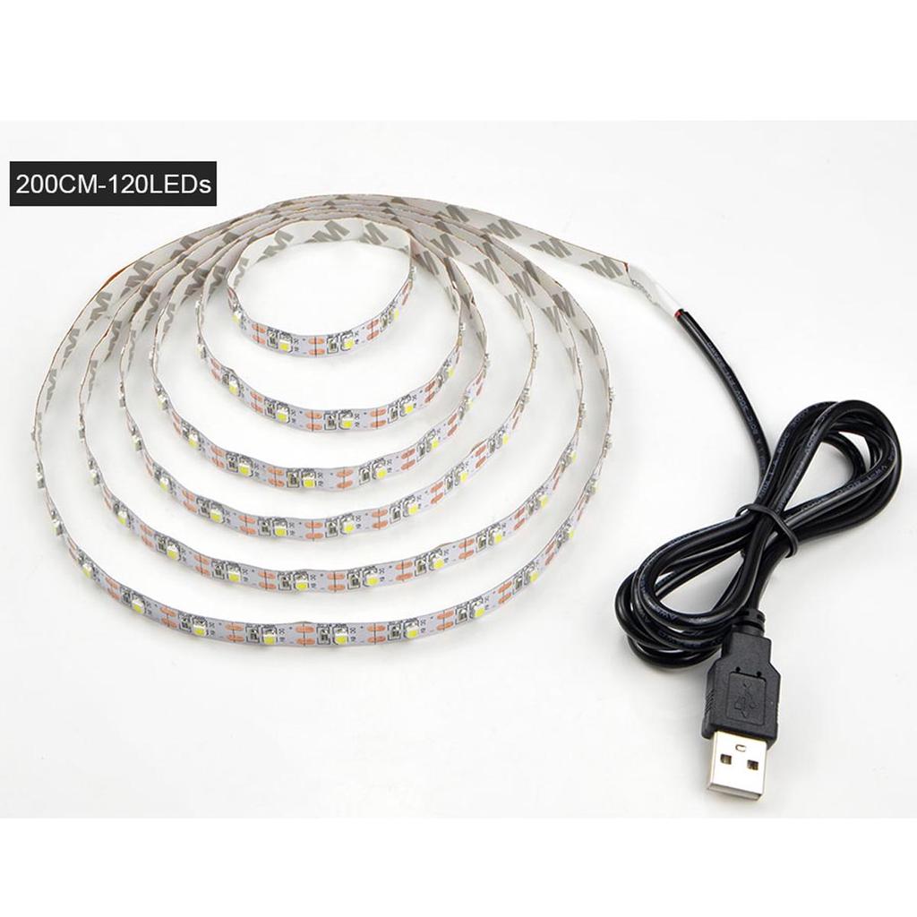 Not Waterproof LED Strip Light Tape USB Light For TV Backlight Atmosphere Decoration PC Kitchen Bedroom Table Decor Lighting Lamp Decor
