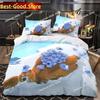 Set Biancheria da Letto 3D Anime Grizzy e i Lemming Copripiumino Singolo Stampato Copriletto Federa Set da 3 Pezzi Dimensioni per Bambini Adulti
