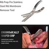 Mulinla Ribmem Pro, BBQ Rippchenentferner, Rib Prep Pro, Werkzeug zum Entfernen von Rippchenmembranen aus Edelstahl, Küchengrill-Gadget zur Rippchenvorbereitung, Einfache Membranentfernung