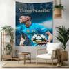 Manchester City Custom Your Name Wall Decor Tapestry Art For Pet Memorial Birthdaywedding Party Backdrop Family Gift