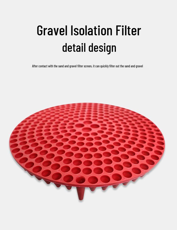 Pulley Car Wash Bucket with Sand & Gravel Filter - Large Capacity, Dual Use for Car Beauty Shops.