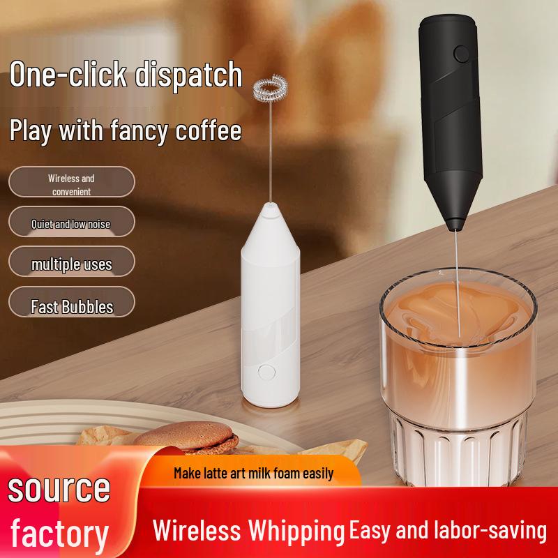 Kompakter Mini-Twill Tragbarer Milchaufschäumer & Sahnebereiter