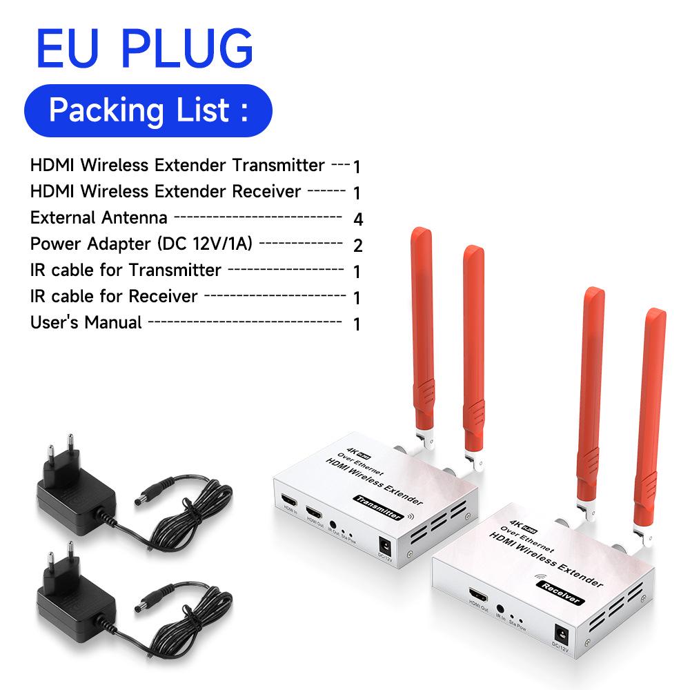 4K Wireless HDMI Extender and Receiver 150M for Screen Projection