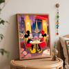 Disney Mickey and Minnie Paris Eiffel Tower Paint by Numbers Painting Art Kit Home Decor Gift