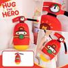 Plush Fire Extinguisher Toy Soft Stuffed Animal Cartoon Character Cushion Decorative Pillow for Home and Office Use