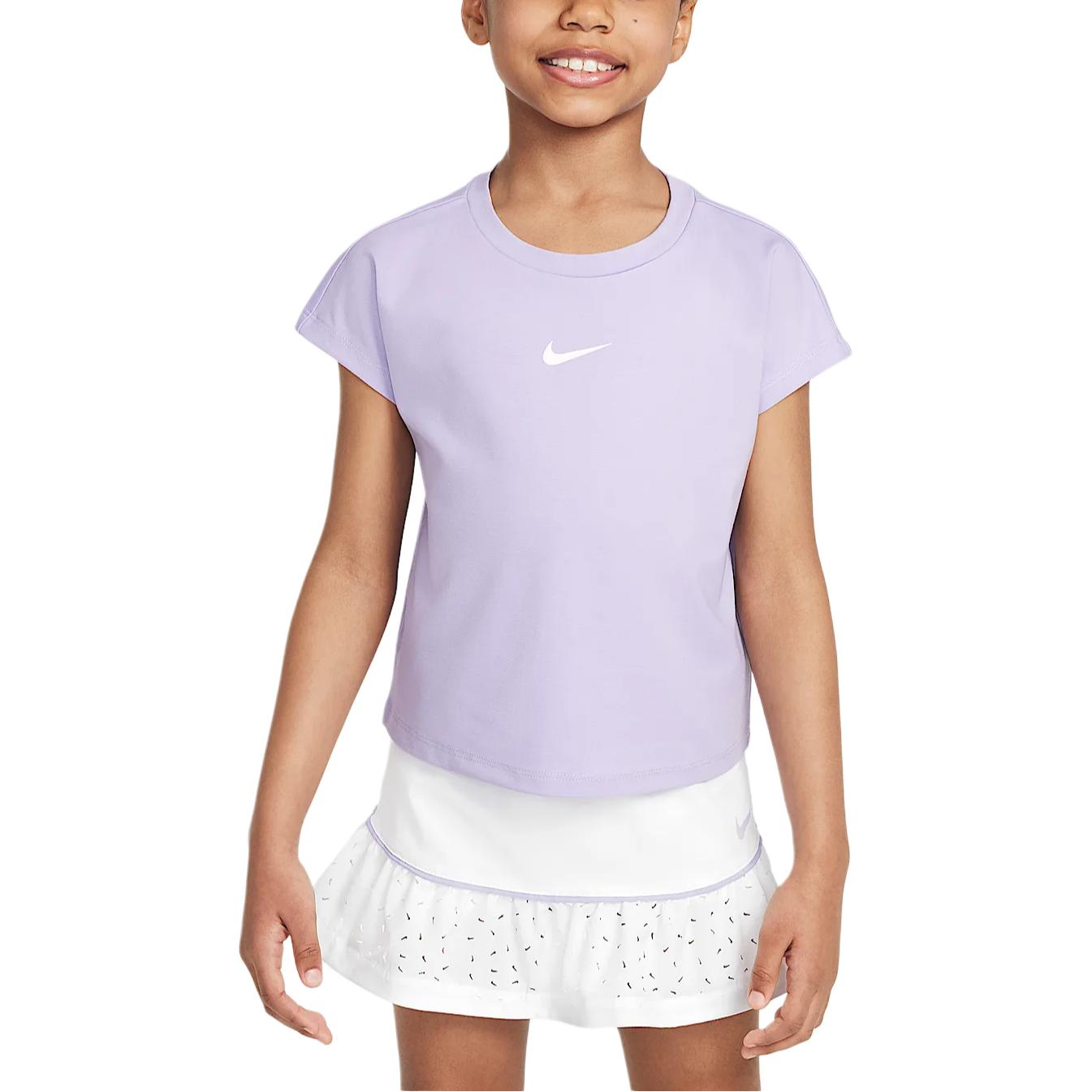 Children Aged 3 7 Years Old Nike Skirt Set SwooshDri Fit White II3579-100 5