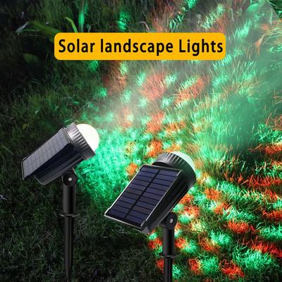 Solar Lawn Lights LED Outdoor Decor Lighting Waterproof 7 RGB Color Modes Projection Lamp for Courtyard Garden Decoration Lights