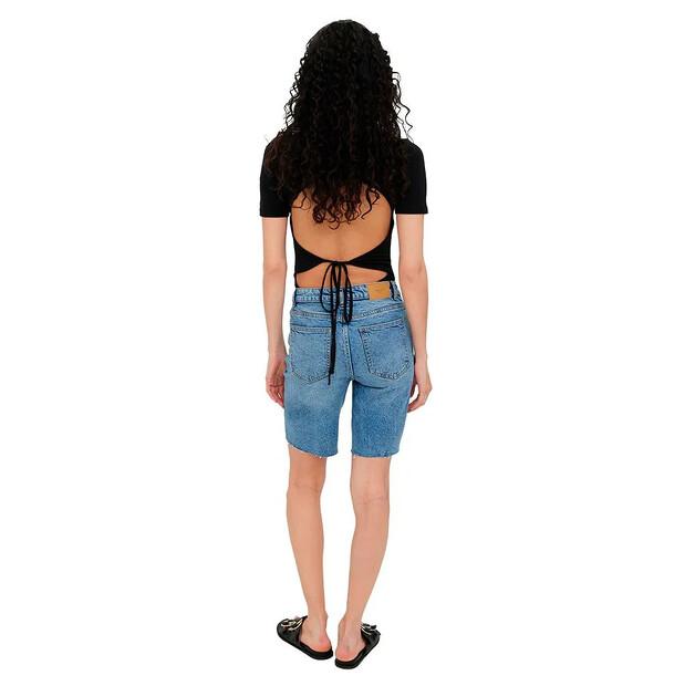 Vero Moda Brenda Long Mix Denim Shorts