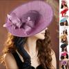 Exquisite Mesh Bow Headband French Vintage Kentucky Hat Fashion Tea Party Hat  Photography