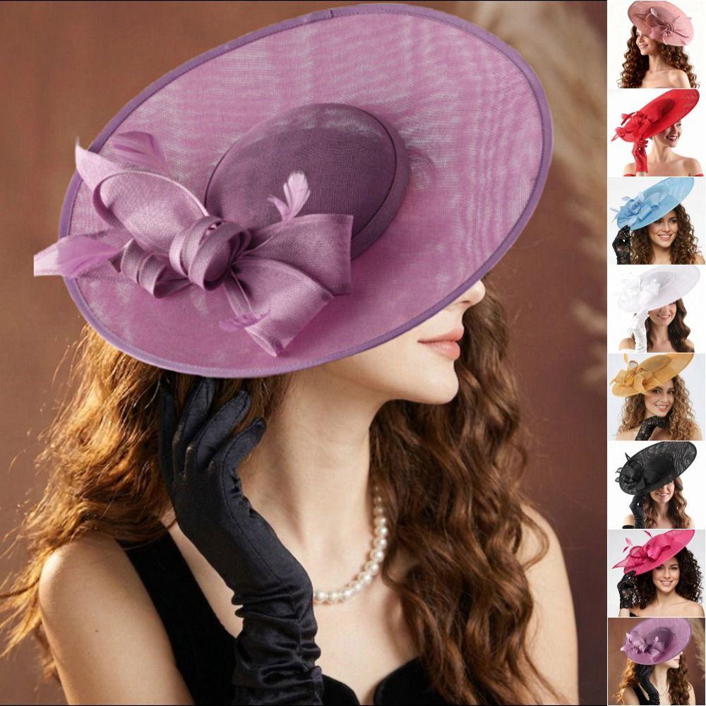 Exquisite Mesh Bow Headband French Vintage Kentucky Hat Fashion Tea Party Hat Photography