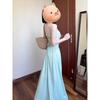 Temperament Butterfly Suspender Dress, New Versatile Women's Summer Waist Backless Niche Long Dress