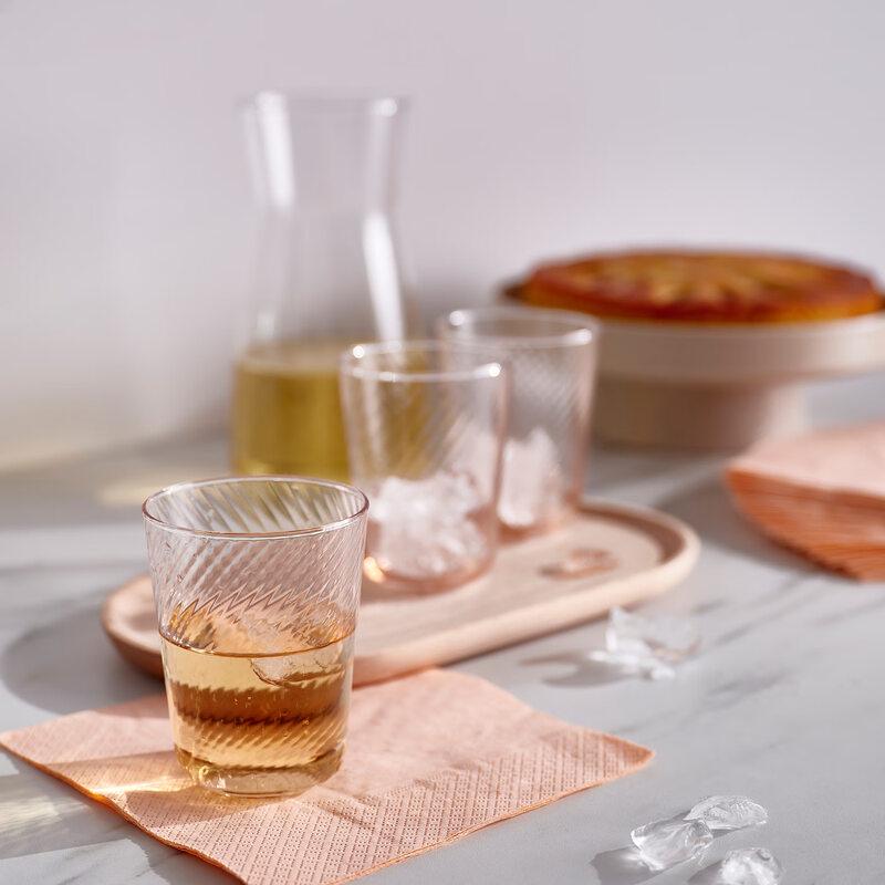 IKEA Klippla Striped Glass Tumbler