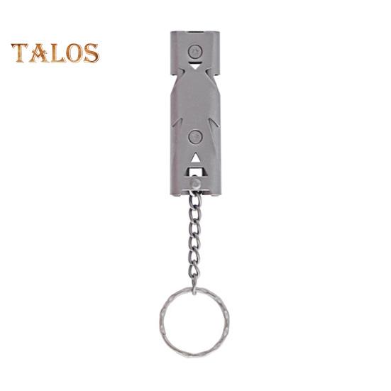 Double Tube Survival Whistle 150dB High Decibel Heavy Duty Stainless Steel Portable Travel Mini Camping Hunting Hiking Outdoor Emergency Whistle