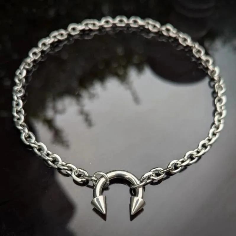 Punk Two Small Silver Color Scissors Fashion Personality Pendant Necklace for Women Halloween Gothic Choker Chain  Gifts