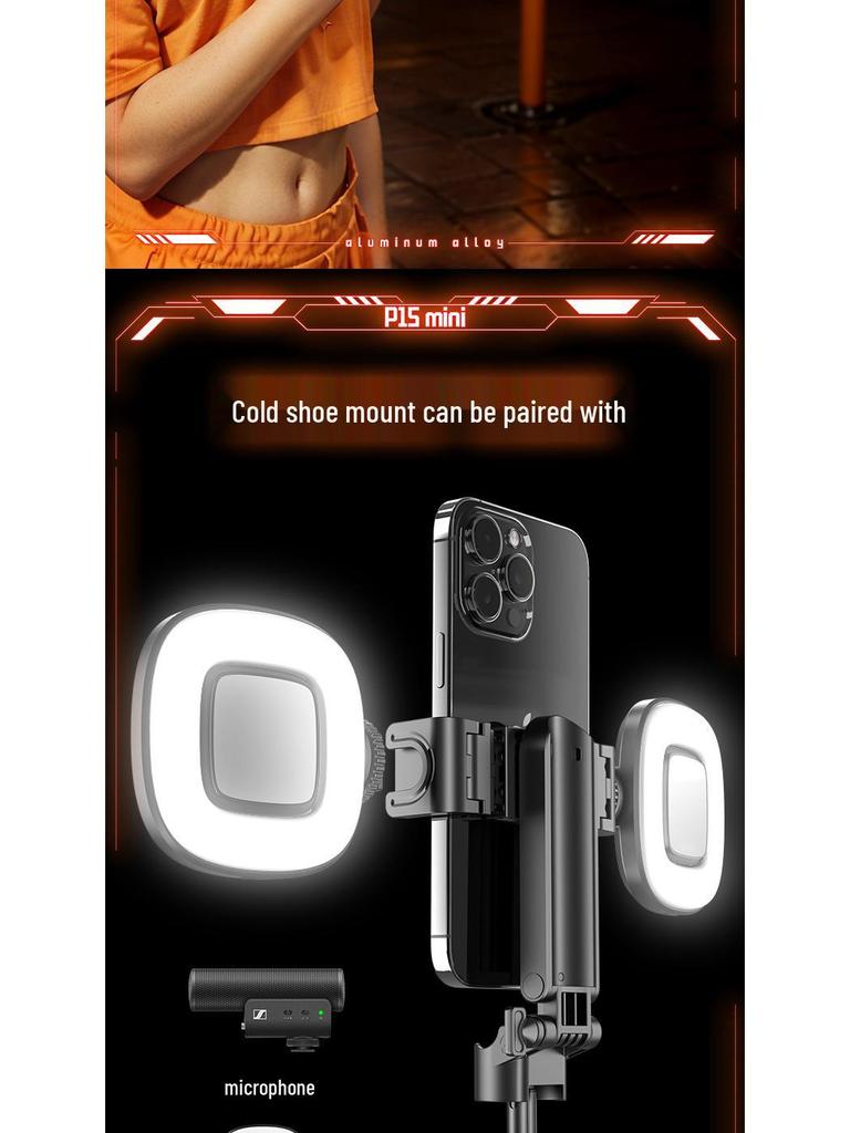 P15Mini 3v1 Bluetooth Selfie tyč: Proti otřesům, zatahovací a přenosný