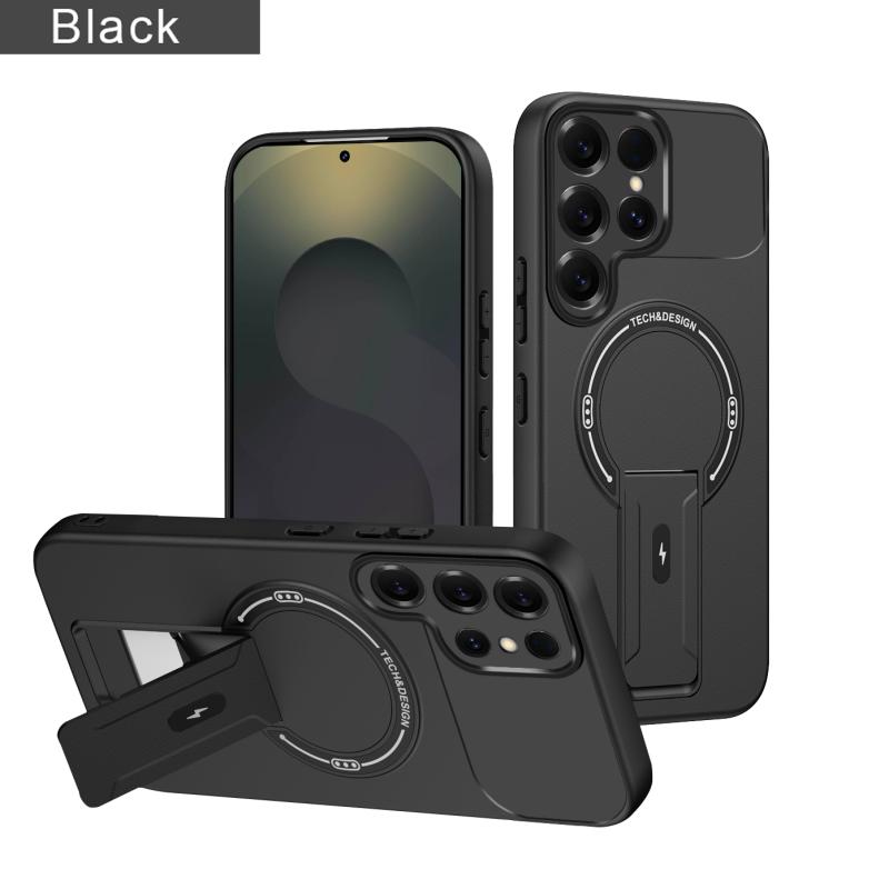 Odolný kryt s držákem pro Magsafe pro Samsung S26 S25 S24 S23 S22 Ultra Plus Edge FE A35 A36 A52 A54 A16 A15 A14 A12 A07 A06